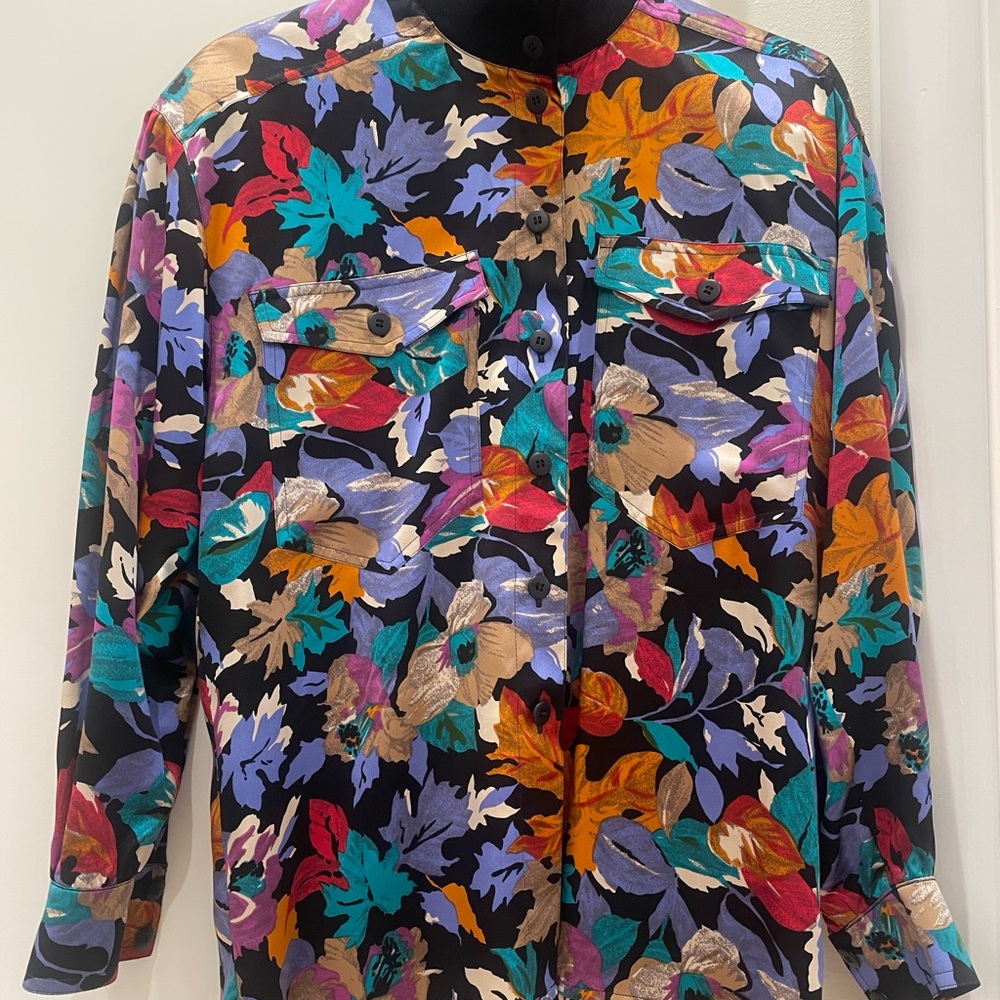 Escada Vibrant Floral Women’s Blouse - size 38